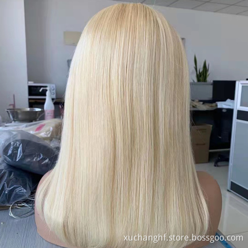 Cheap Lace Front 613 Honey Blonde Bob Wig,Short Hd Full Lace Human Hair Wig,613 transparent Curly Human Hair Lace Front Wig